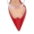 SCARPIN MULE SALTO ALTO VINIL VERMELHO