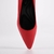 SCARPIN VERMELHO SALTO BAIXO COURO na internet