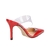 SCARPIN MULE SALTO ALTO VINIL VERMELHO na internet
