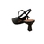 SLINGBACK METALIZADO PRETO SALTO MÉDIO COURO na internet
