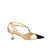 SCARPIN SALTO MÉDIO BICOLOR DEBRUM DOURADO - comprar online