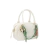 BOLSA PEQUENA EM COURO OFF WHITE COM CHARMS - comprar online
