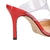 Imagem do SCARPIN MULE SALTO ALTO VINIL VERMELHO