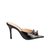 SANDÁLIA MULE PEEP TOE SALTO ALTO PRETA - comprar online