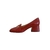 MOCASSIM SALTO MÉDIO VERMELHO JASPER - Dona Santa