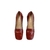 MOCASSIM SALTO MÉDIO VERMELHO JASPER - loja online