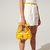 BOLSA PEQUENA EM COURO AMARELO HONEY COM CADEADO DECORATIVO - comprar online