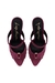MULE PEEP TOE EM COURO DRAPEADO AMEIXA - loja online
