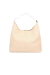 BOLSA HOBO EM COURO BEGE NATA MÉDIA - Dona Santa