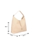 BOLSA HOBO EM COURO BEGE NATA MÉDIA