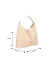 BOLSA HOBO EM COURO BEGE NATA MÉDIA
