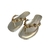SANDÁLIA RASTEIRA DOURADO LIGHT PEDRAS - Dona Santa