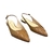 SAPATILHA SLINGBACK EM COURO CARAMELO E VERNIZ - loja online