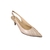 SCARPIN SLINGBACK DE BICO DRAPEADO EM COURO CARAMELO E SALTO MÉDIO FINO - comprar online