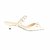 MULE DE SALTO BAIXO EM VERNIZ OFF WHITE COM ILHOSES - comprar online