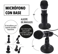 microfono pc con soporte - comprar online