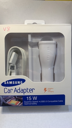 cargador de auto S.M turbo de 15W tipo V8 micro