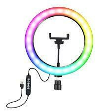 ARO DE LUZ RGB,INCLUDO LUZ FRIA,CALIDA,BLANCO DE 30CM C/TRIPODE - comprar online