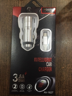 CARGADOR DE AUTO V8 SEIS 3.6A