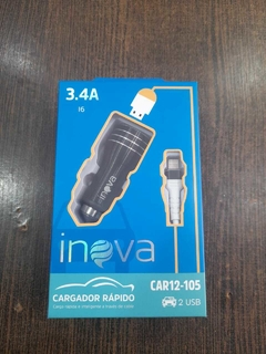 cargador de auto inova iph. 12v