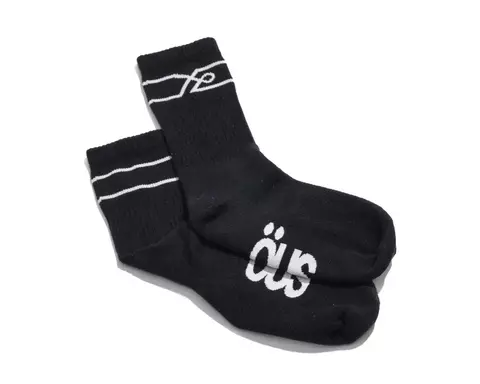 Meia Öus Filigrama Cano Longo Preto