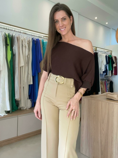 CALÇA DET PASSANTE COM CINTO - comprar online