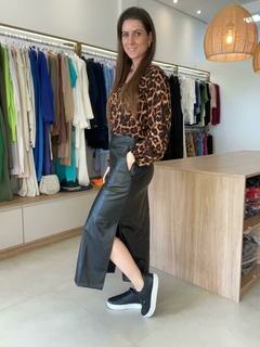 SAIA MIDI EM COURO PU SUEDE - loja online