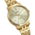 Kit Relógio Feminino Profissões Medicina Dourado
