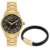 Kit Relógio Masculino Condor Dourado + Pulseira COPC32EF/K4P