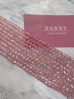 FIO CRISTAL ROSA CLARO 6MM