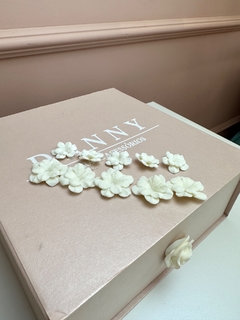 Kit borboleta porcelana- off white