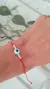 Pulsera Hilo Rojo Ojo y Bolitas