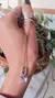 Conjunto Mariposa Tornasol Violeta y Bolitas