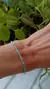 Pulsera Strass Fina Celeste Tornasolada Elastizada