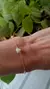 Pulsera Corazón Perlita y Perlas Intercaladas E.O