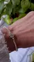 Pulsera Flor y Bolitas Elastizada