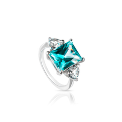Anel Three Stones Turquesa - comprar online