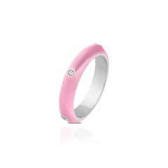 Anel Pop 5 Moissanitas 2mm - loja online