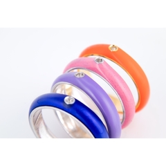 Anel Pop Color 1 Moissanita 2mm