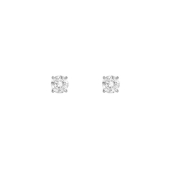 Brinco Solitário 4 Prongs 1.0 ct cada.