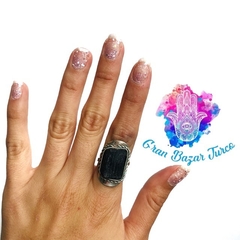 ANILLO - TURMALINA NEGRA
