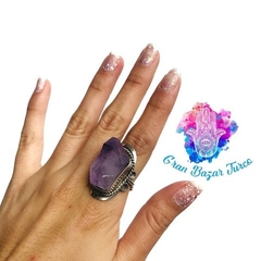 ANILLO CUARZO - AMATISTA