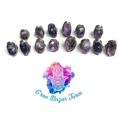 ANILLO CUARZO - AMATISTA