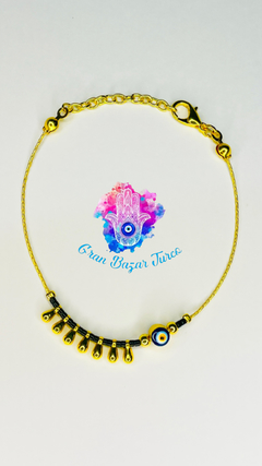 Pulsera Cadena Dorada - Ojo Turco