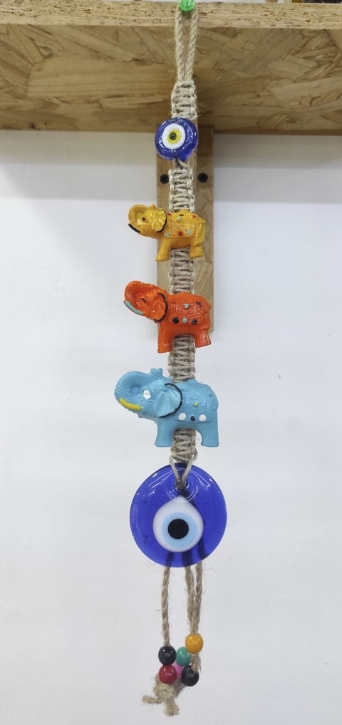 Colgante 3 Elefantes Coloridos