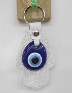 Llaveros Mano de Fatima en cuero - comprar online