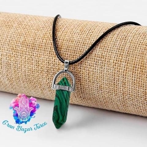 Collar Cuarzo Malaquita