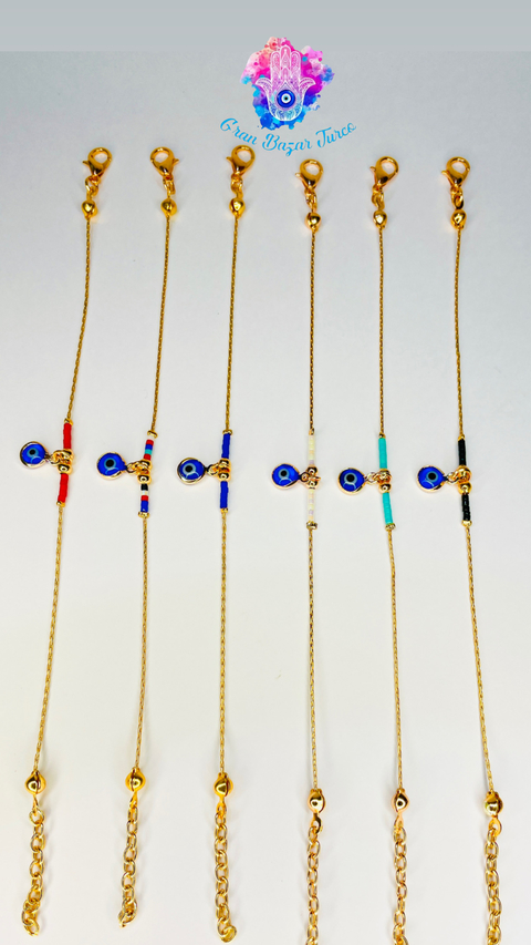 Pulsera Cadena Rosada - Ojoturco