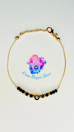 Pulsera Cadena Rosada - Ojo Turco
