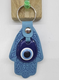 Llaveros Mano de Fatima en cuero - comprar online